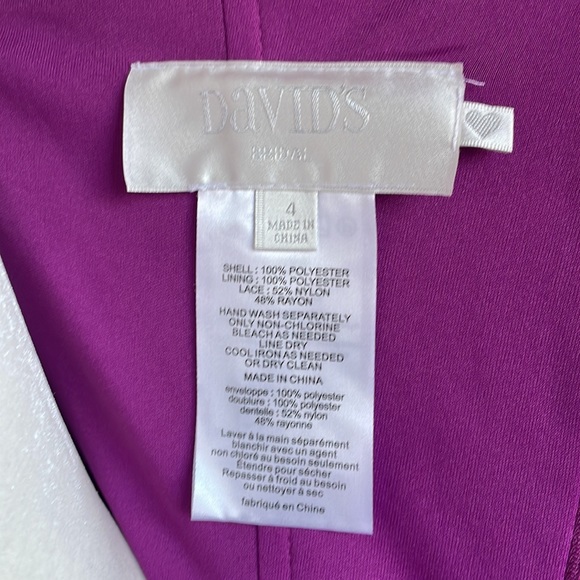 David’s Bridal pink bridesmaids dress - Picture 4 of 5